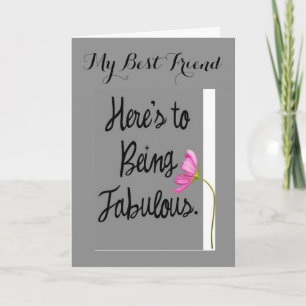 TARJETA AMIGO-AQUÍ VA A SER FABULOSO EN TU CUMPLEAÑOS