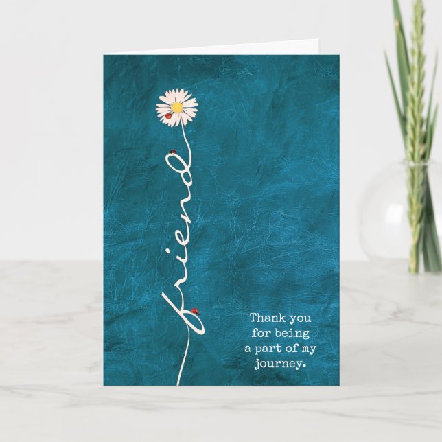 Tarjeta Amigo Daisy con Ladybugs (Anverso)