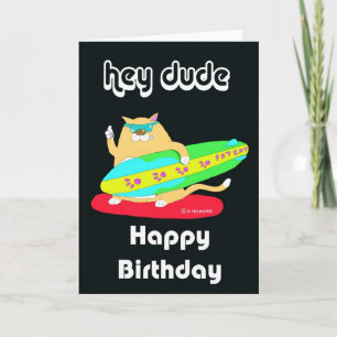 Tarjeta amigo de cumpleaños feliz