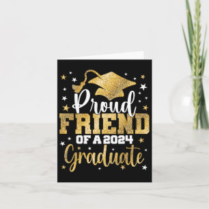 Tarjeta Amigo De Un Graduado Superior De Graduación De Gra