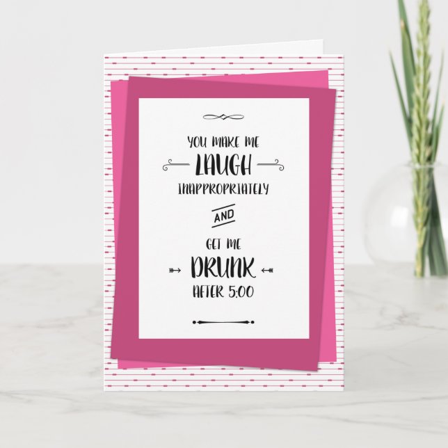 Tarjeta Amigo del compañero de trabajo BFF (Anverso)