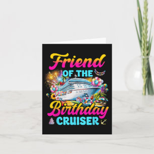 Tarjeta Amigo Del Crucero De Cumpleaños Crucero Funny Naci