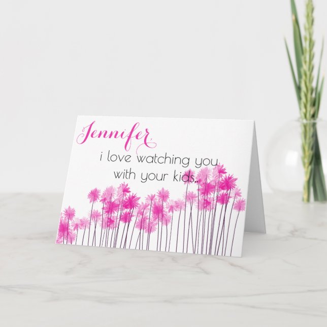 Tarjeta Amigo del Día de la Madre, me encanta mirar (Anverso)