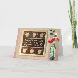 Tarjeta Amigo Especial Mensaje Cumpleaños Floral