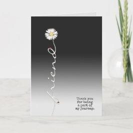 Tarjeta Amigo Gracias con Ladybugs