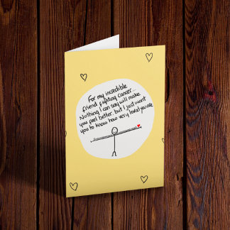 Tarjeta Amigo pasando por cáncer