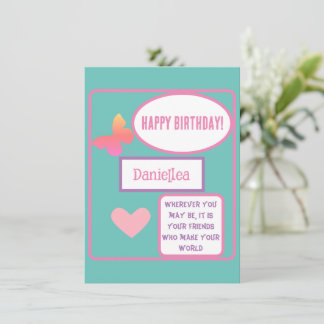 Tarjeta Amigo personalizado Feliz Cumpleaños