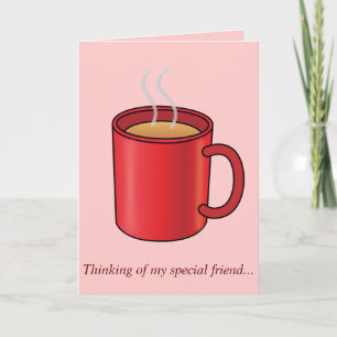 Tarjeta Amigo que te falta: Red Coffee Mug