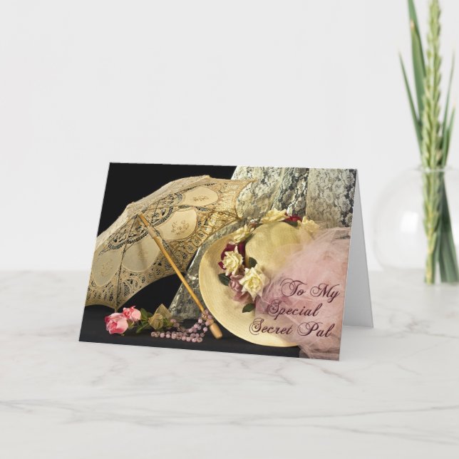 Tarjeta Amigo Secreto Especial - Pensando en Ti (Anverso)