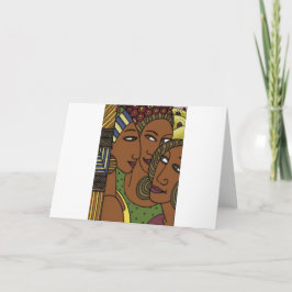 Tarjeta Amigos afroamericanos de la hermana de las mujeres