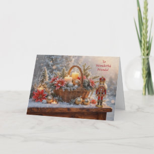 Tarjeta Amigos Amigo Felices Fiestas Navideñas Cascanueces