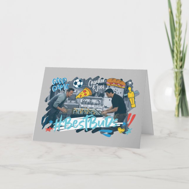 Tarjeta AMIGOS™| Chandler & Joey - Mejor Buds (Anverso)