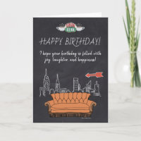 AMIGOS™ | Cumpleaños de Central Perk Chalkboard