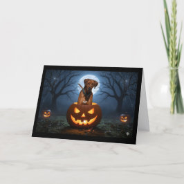 Tarjeta Amigos de calabaza Rhodesian Ridgeback – Saludo de
