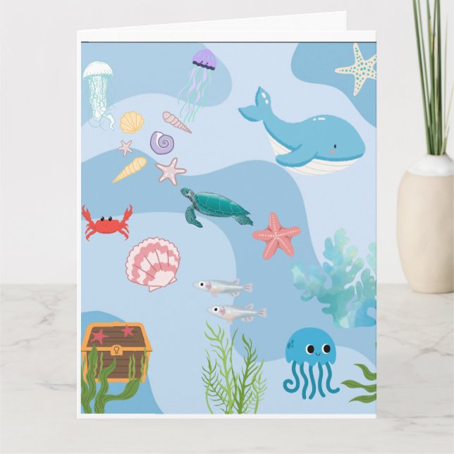 Tarjeta Amigos de Cute Under the Sea (Anverso)