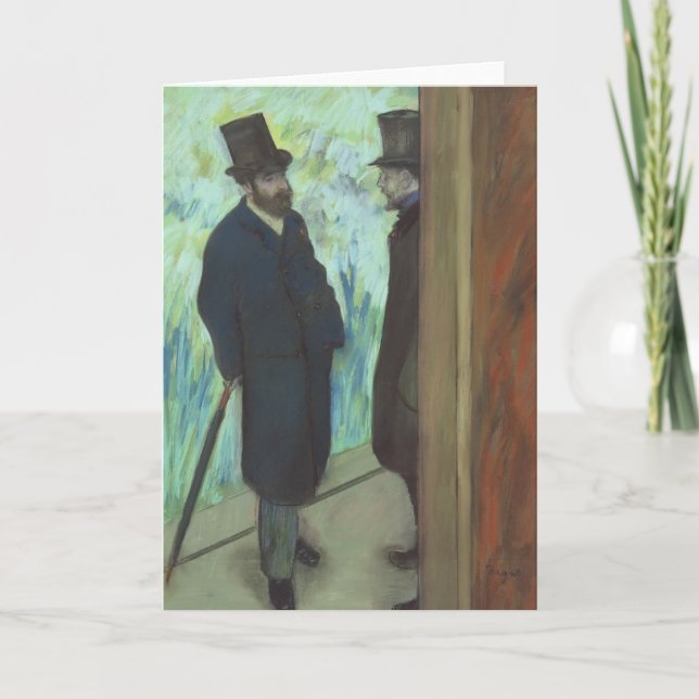 Tarjeta Amigos de Edgar Degas el | en el teatro (Anverso)