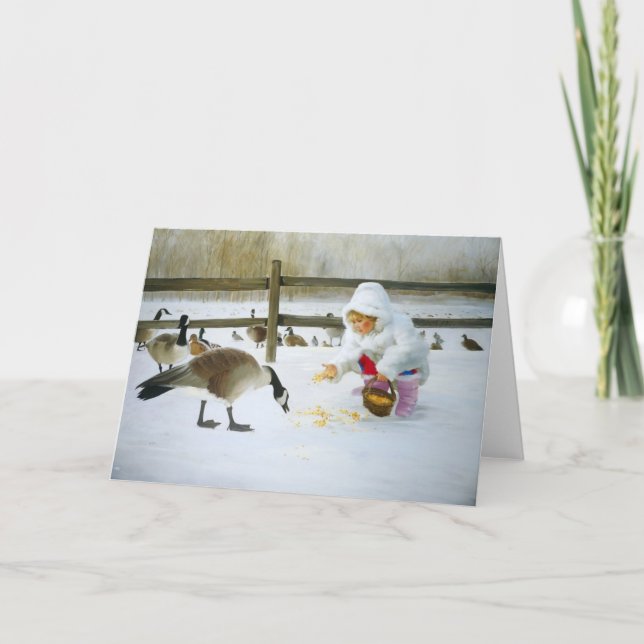 Tarjeta Amigos de invierno (Anverso)