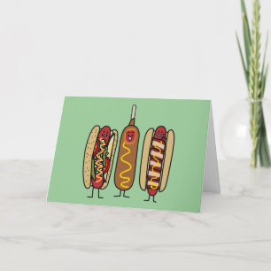 Tarjeta Amigos de perros calientes