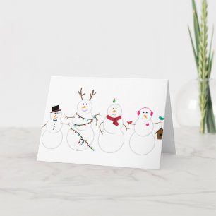 Tarjeta Amigos de Snowmen