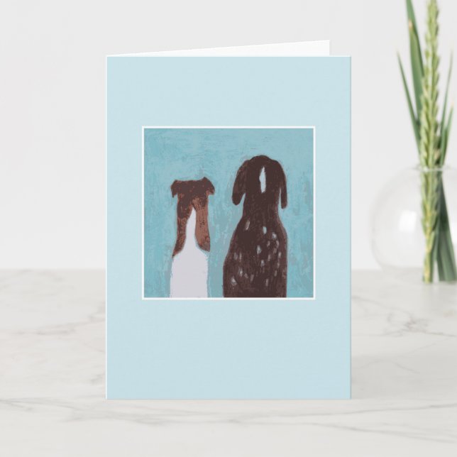 Tarjeta Amigos del perro - azul (Anverso)