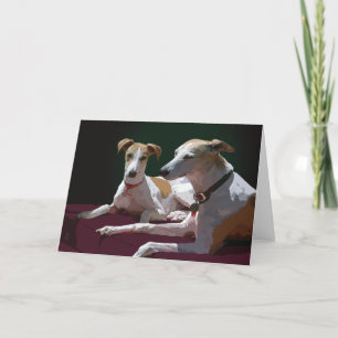 Tarjeta amigos del whippet