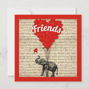 Tarjeta Amigos divertido romántico San Valentín