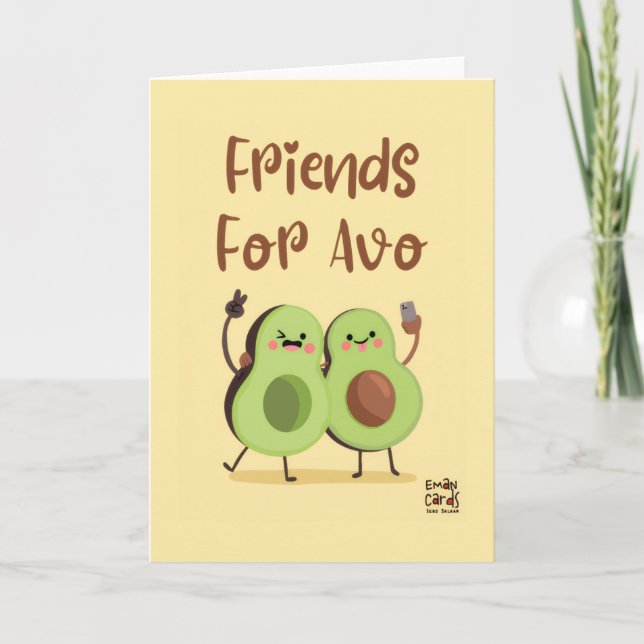 Tarjeta Amigos divertidos para siempre (Anverso)