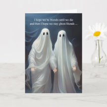 Amigos fantasmas y mensaje tonto, amistad divertid