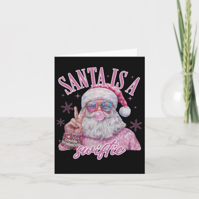 Tarjeta Amigos favoritos Swifty Merry Christmas Groovy Xma (Anverso)