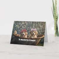 Amigos Feliz Aniversario de Boda Perritos Lindos e