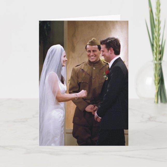 Tarjeta AMIGOS™| Joey Marries Monica y Chandler (Anverso)
