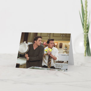 Tarjeta AMIGOS™  Joey y Chandler asustado