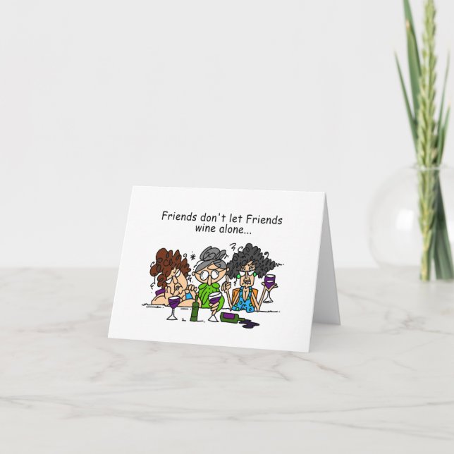 Tarjeta Amigos no permiten que los amigos se vivan solos (Anverso)