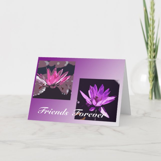 Tarjeta amigos para siempre (Anverso)