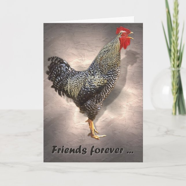 Tarjeta Amigos para siempre. (Anverso)