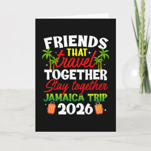 Tarjeta Amigos Que Viajan Juntos Viaje a Jamaica 2026