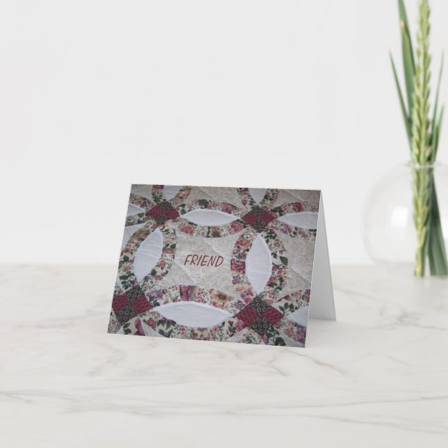 Tarjeta Amigos/Quilts (Anverso)