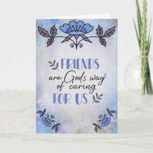 Tarjeta Amigos Son la Manera de Dios de Cuidarnos