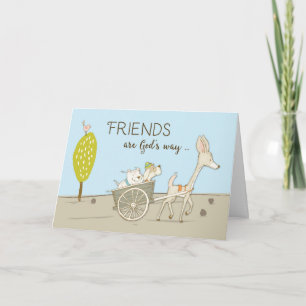 Tarjeta Amigos Suavizan el Camino de la Vida Religiosa