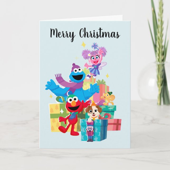 Tarjeta Amigos y regalos de Sesame Street (Anverso)