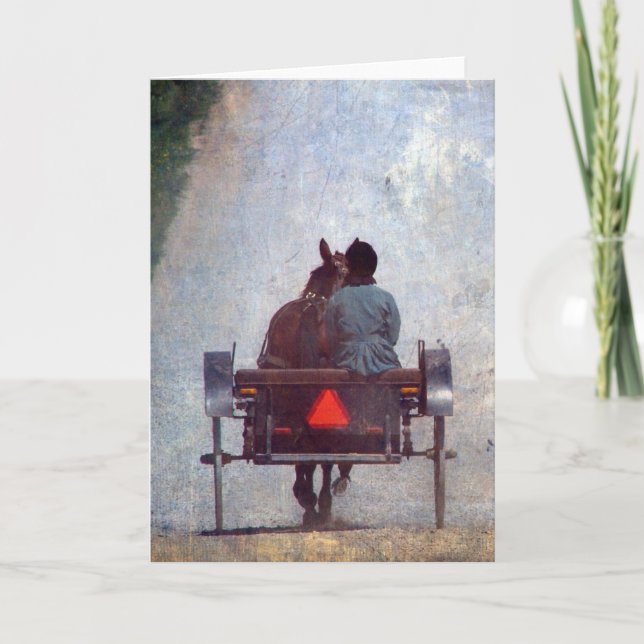 Tarjeta Amish Travel, Grunge All Occasis (Anverso)