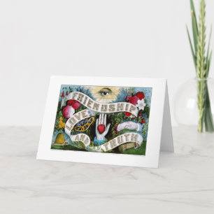 Tarjeta Amistad, amor y verdad (1874)