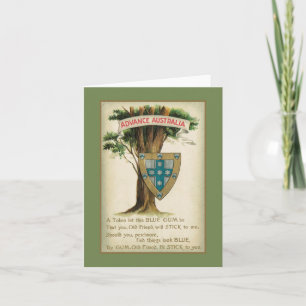 Tarjeta Amistad Australiana: Rótulo de la Lealtad con Goma
