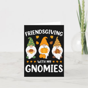 Tarjeta Amistad Con Mis Gnomies Acción De Gracias Caer