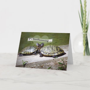 Tarjeta Amistad conmovedora, dos tortugas