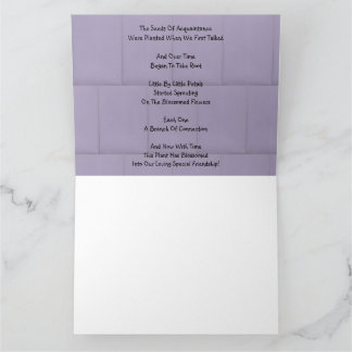 Tarjeta Amistad en flor