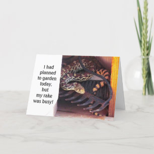 Tarjeta Amistad linda divertida de Herp - serpiente de