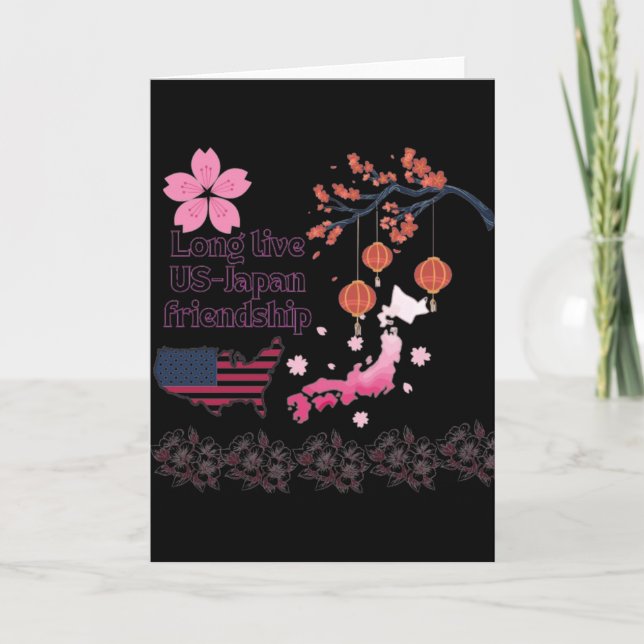 Tarjeta Amistad negra sin fin (Anverso)