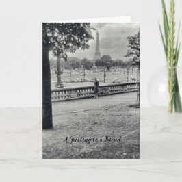 Tarjeta Amistad Torre Eiffel