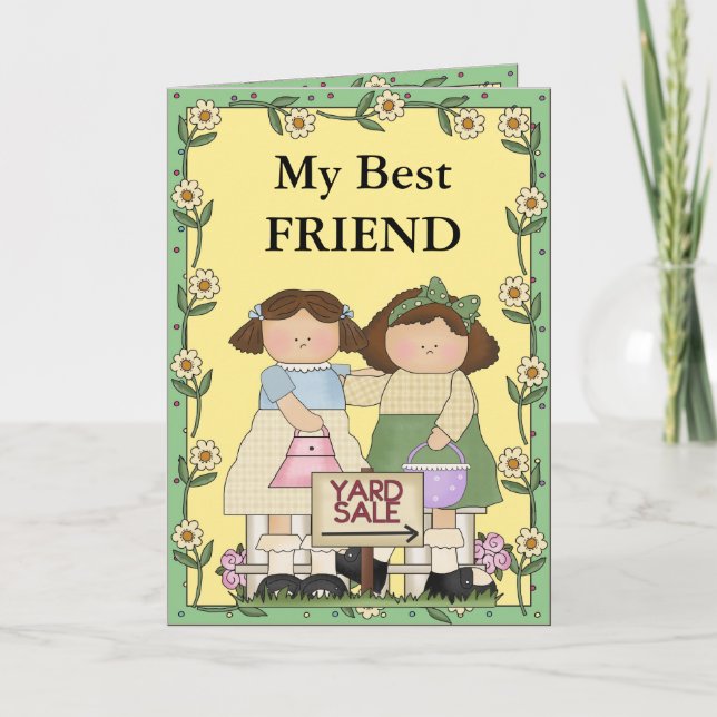 Tarjeta Amistad y ventas de yard (Anverso)